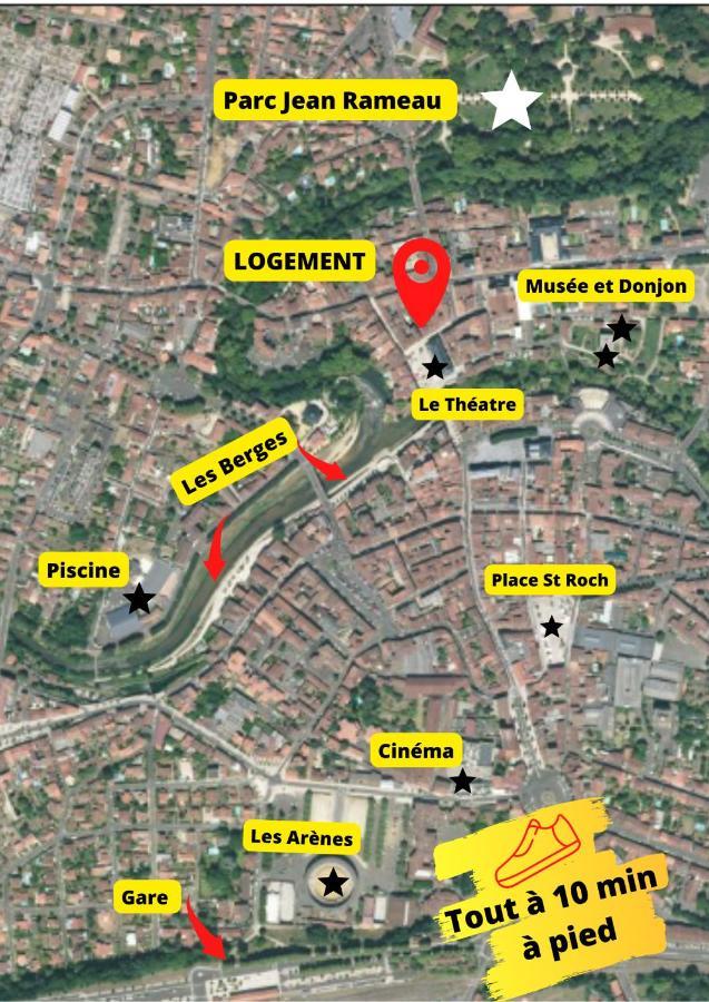 Ferienwohnung Le Wlerick 1 - Hyper Centre - Au Calme - Wifi Mont-de-Marsan Exterior foto